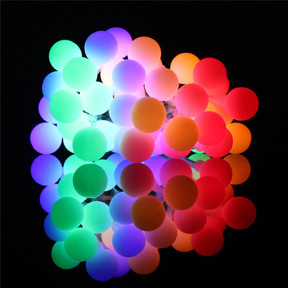 50LED Ball Shaped 8Modes Fairy String Light Christmas Wedding Home Party Decor