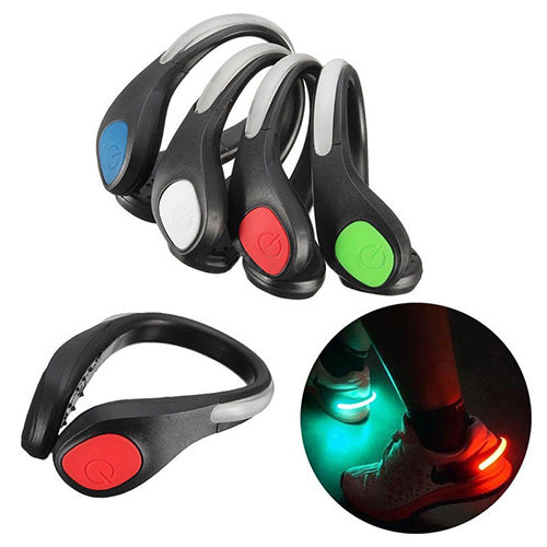 Running Cycling Walking Sport LED Shoes Clip Safety Night Warning Light Lamp