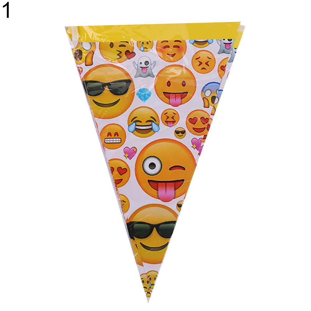 Cute Emoji Smile Cry Baby Kids Birthday Party Event Decoration Supplies Set