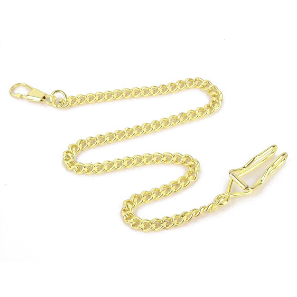 Unisex Retro Antique Gift Pocket Chain Watch Holder Necklace Jean Belt Decor