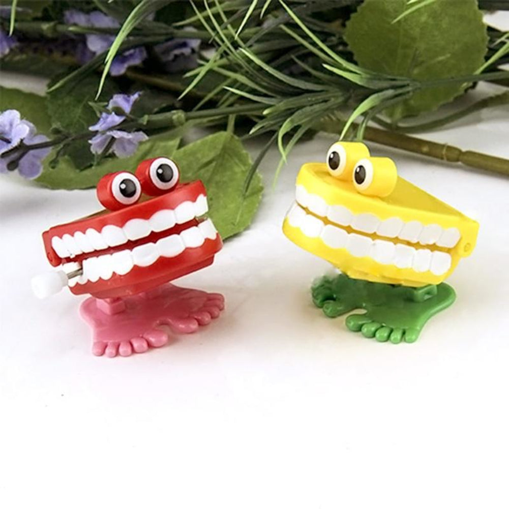 Cute Cartoon Jumping Tooth Baby Kids Dental Educational Clockwork Wind-up Toy