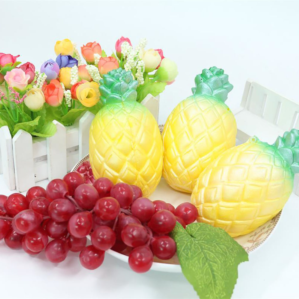 Cute Pineapple Fruit Squishy Vent Toy Squeeze Grip Stress Reliever Home Decor