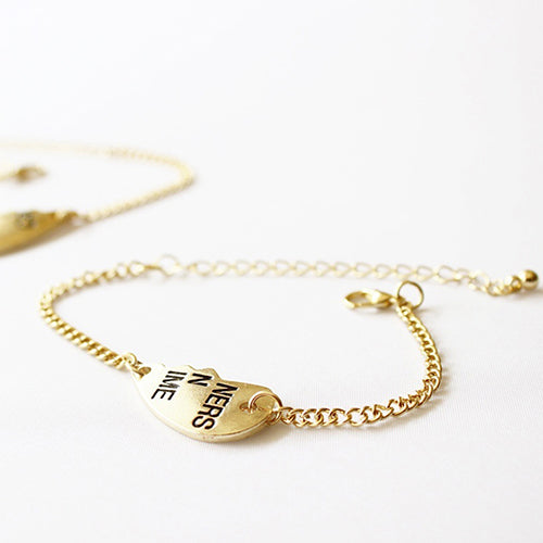 2Pcs Women's Break Heart Chain Partners Best Friend Sisters Bracelets Gift