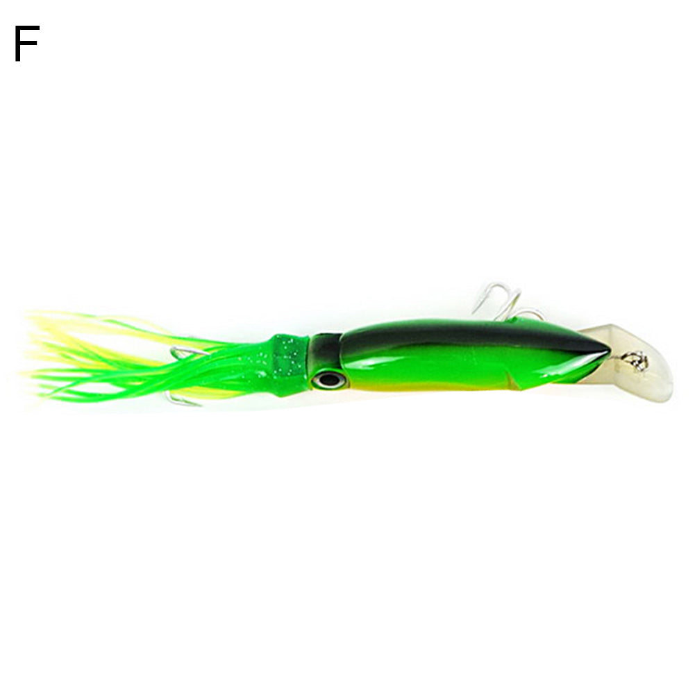 24cm Fishing Lures Artificial Squid Hard Baits Tentacles Sharp Hook Tackle Tool