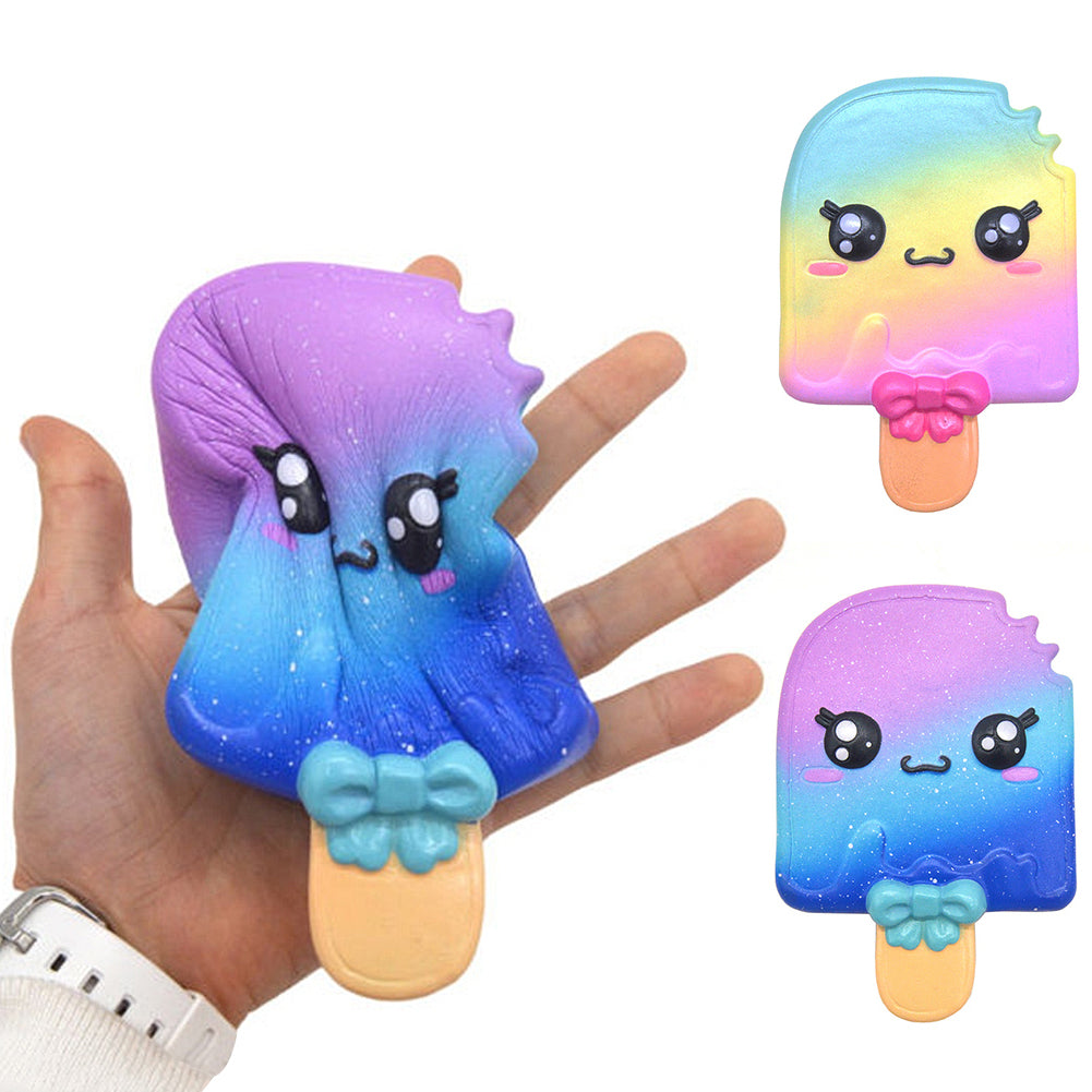 Kawaii Colorful Cartoon Ice Lolly Slow Rising Squeeze Decompression Toy Gift