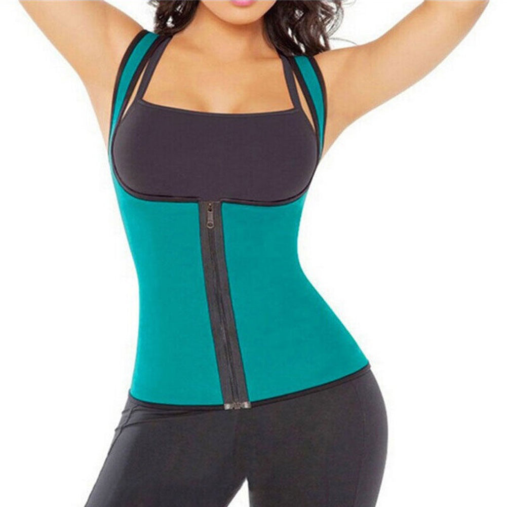 Women Sweat Enhancing Waist Training Corset Waist Trainer Body Shaper Sport Vest