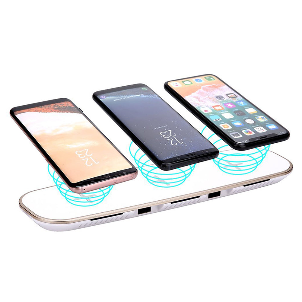 3 Charging Ports Qi Wireless Charger Universal Mobile Phone Fast Charging Tool