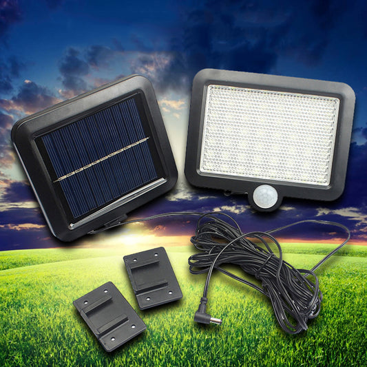 56LED Solar Powered Motion Sensor Wall Light Lamp Outdoor for Patio Yard Garden