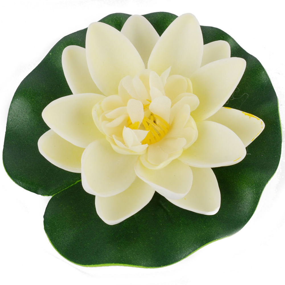 Artificial Water Lily Floating Flower Lotus Home Yard Pond Fish Tank Decor