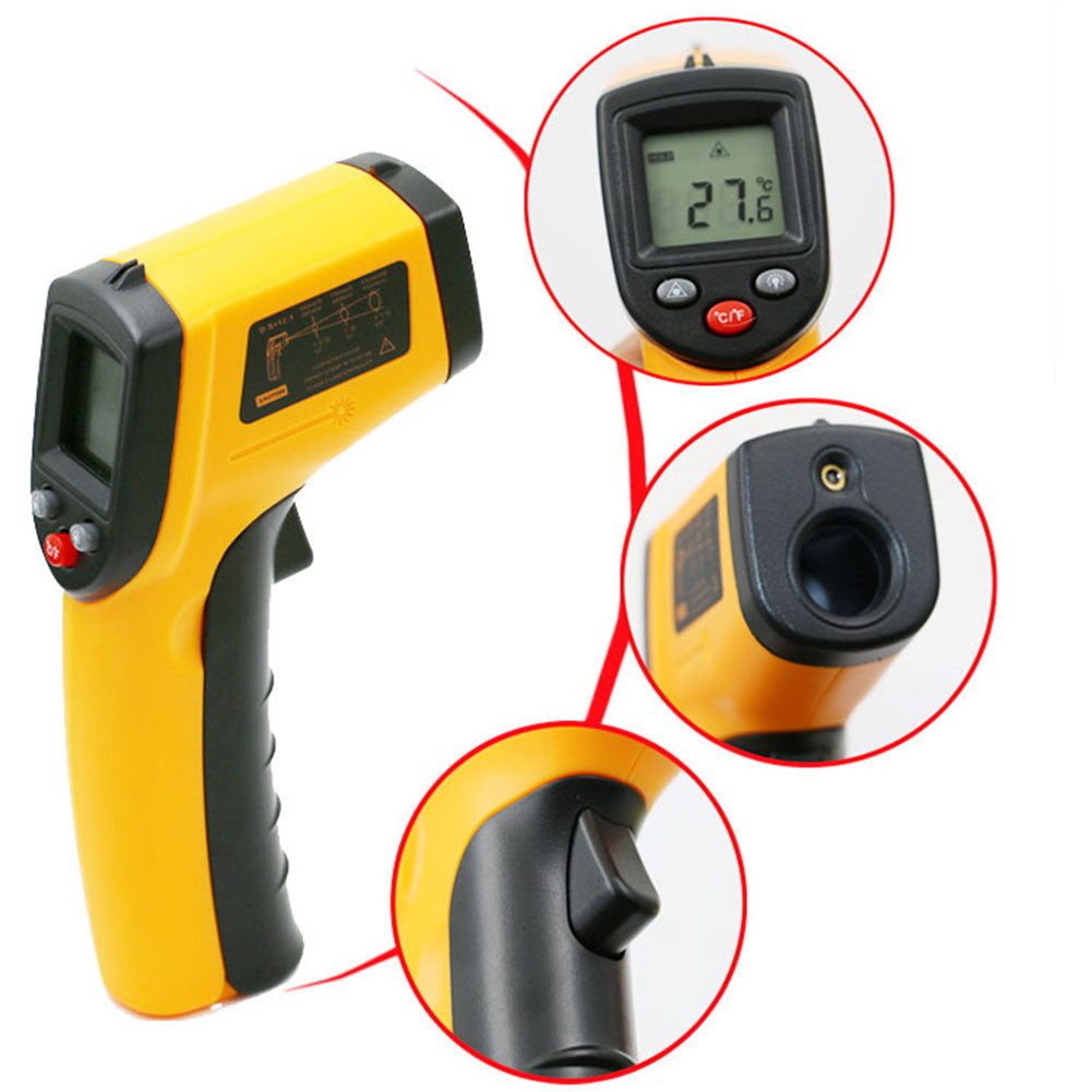 Digital Non-Contact Laser Body Surface Temperature Gun IR Infrared Thermometer