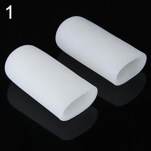 1 Pair of Silicone Footcare Protective Toe Caps to Prevent Blisters Corns