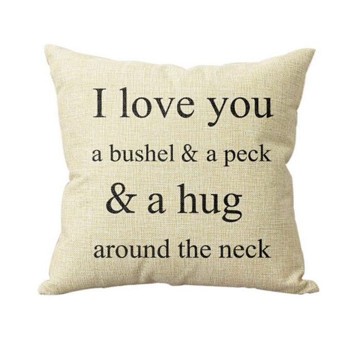 I Love You A Bushel And A Peck Sofa Bed Home Decor Pillow Case Cushion Cover