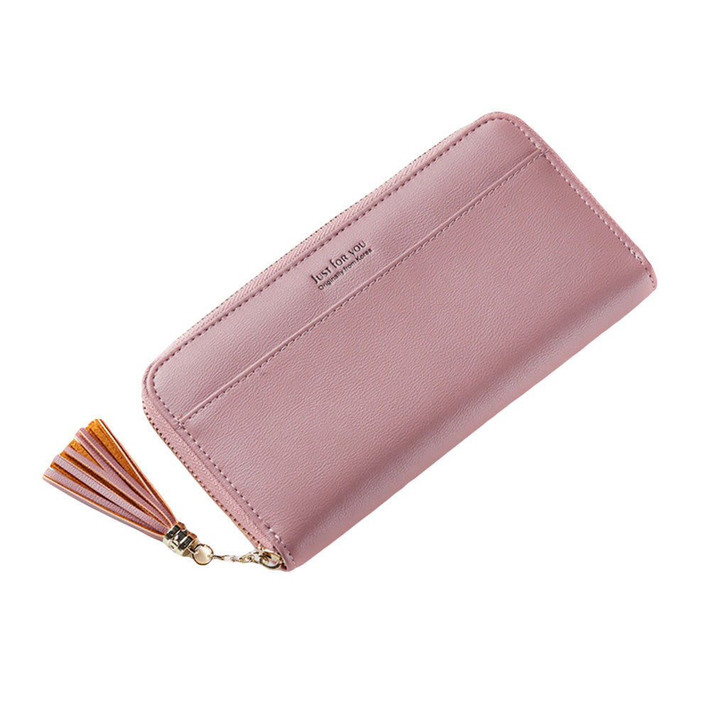 Fashion Women Faux Leather Zipper Long Wallet ID Credit Card Holder Gift