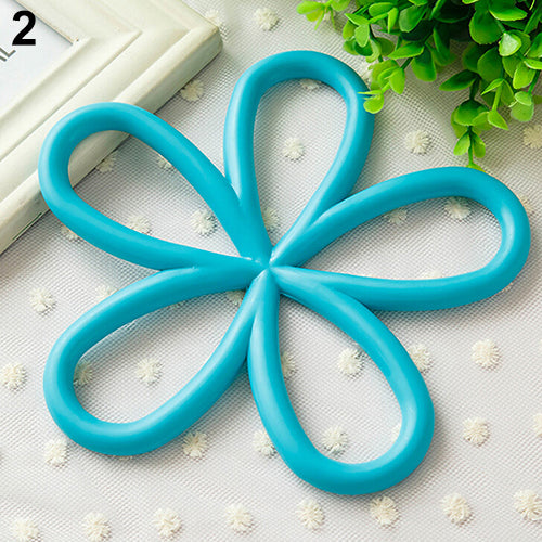 New Flower Shape PVC Anti-Slip Table Insulation Mat Heat Pad Kitchen Placemats