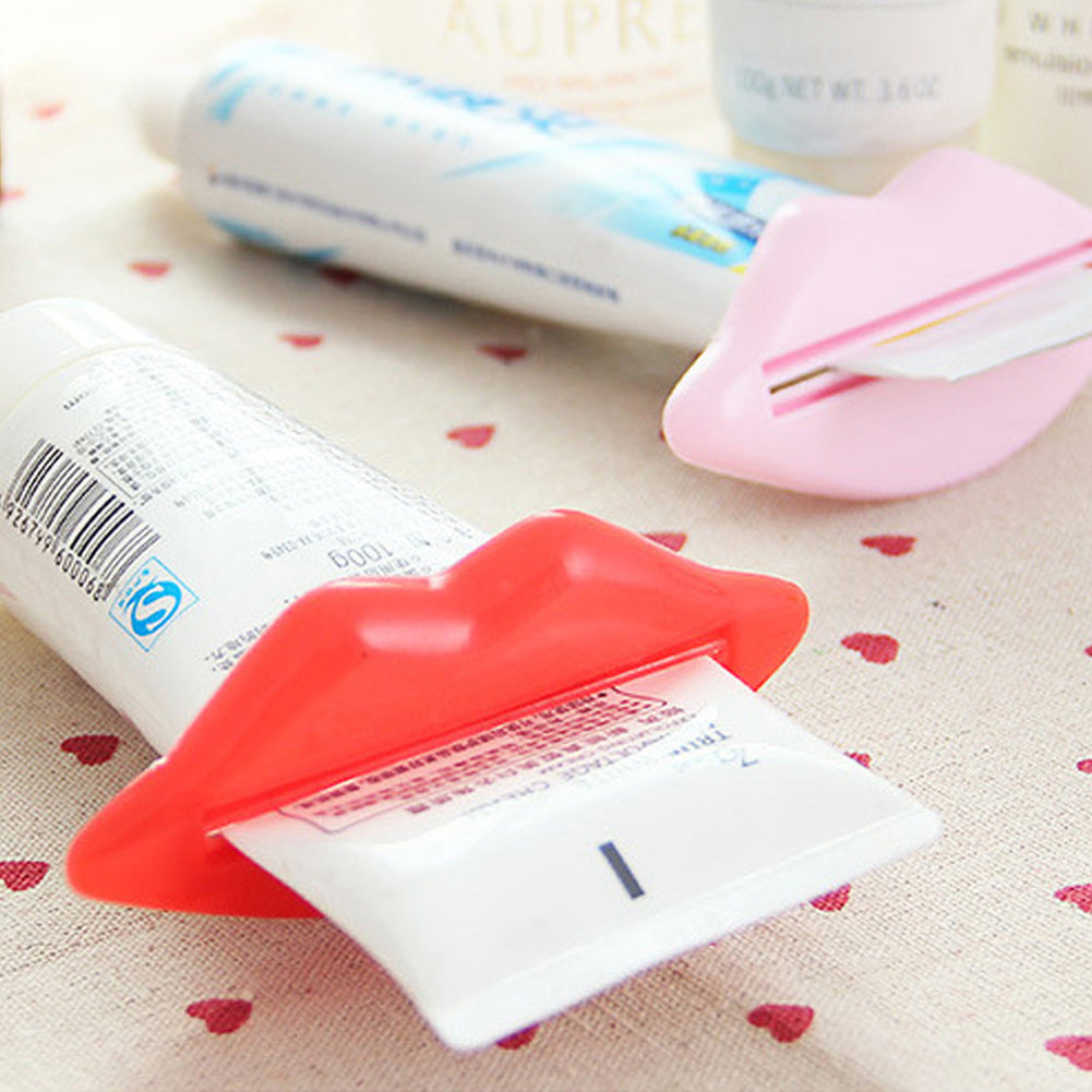 Creative Multi-purpose Extruder Lip Shape Toothpaste Squeezing Cosmetic Squeezer