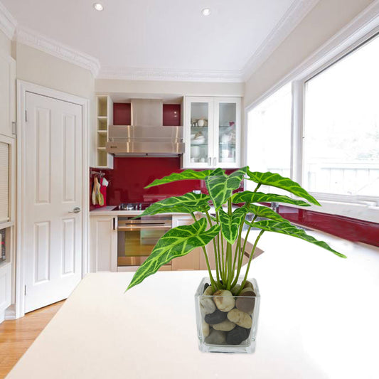 Fake Leaf Foliage Green Indoor Outdoor Artificial Plant Office Garden Decor