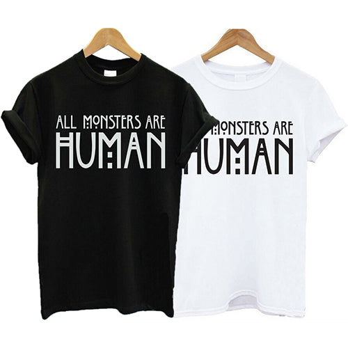Men Women Fashion Summer Letters Print Casual Short Sleeve Tee Top T-shirt