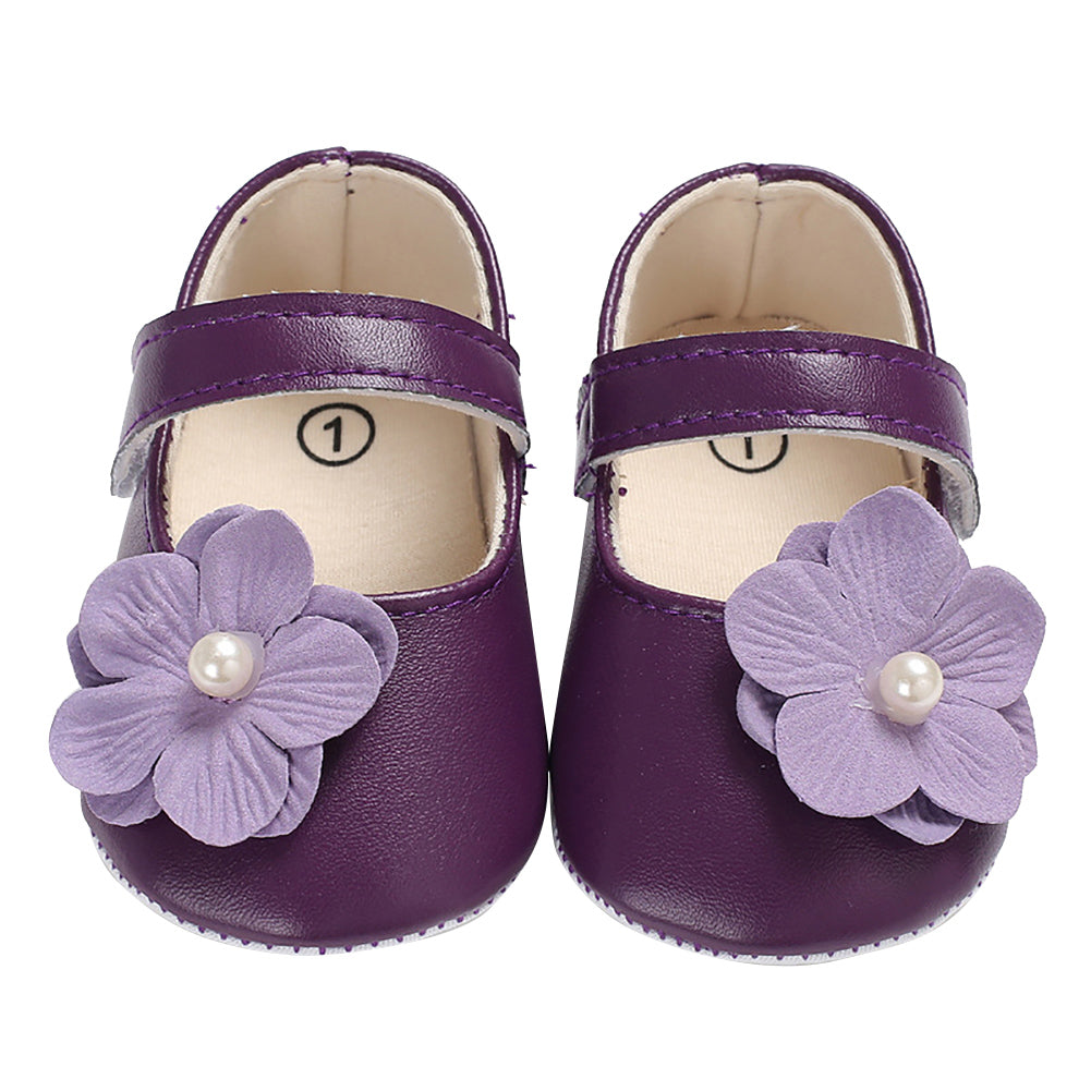 Cute Baby Girls Infants Autumn Flower Shoes Prewalker Footwear First Walker