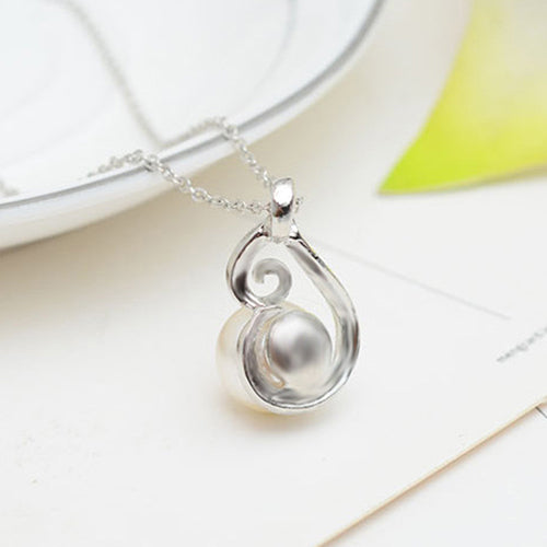 Party Women Rhinestone Big Faux Pearl Necklace Hook Earrings Set Fashion Jewelry