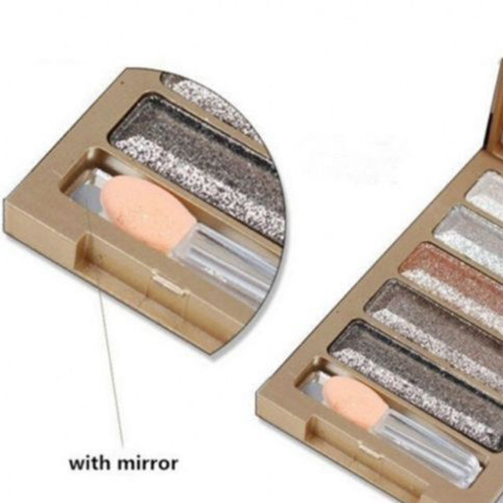 5 Colors Shimmer Eyeshadow Palette Makeup Cosmetic Glitter Eye Shadow Set