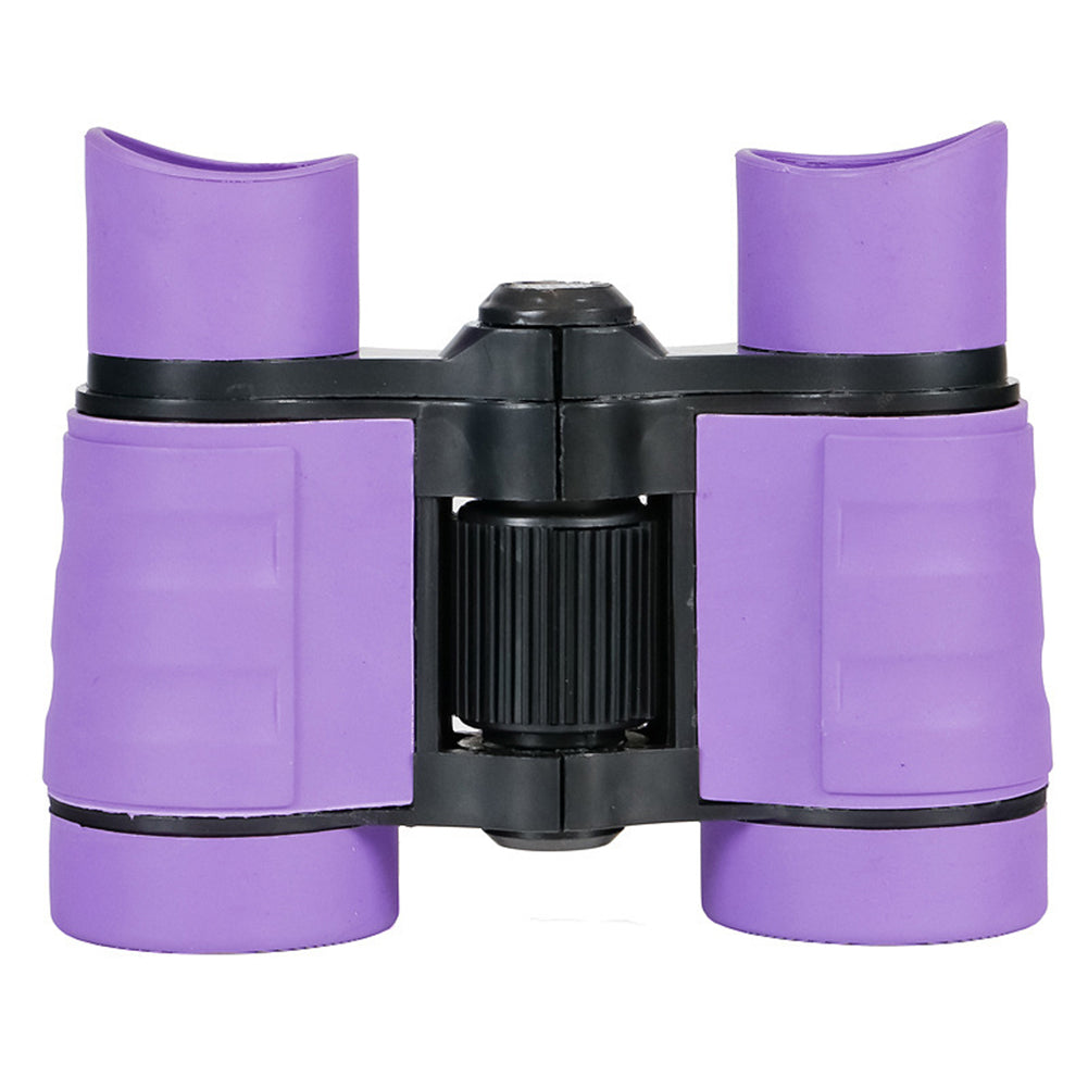 4X Magnification 30mm Objective Colorful Kids Child Mini Compass Binoculars Toy