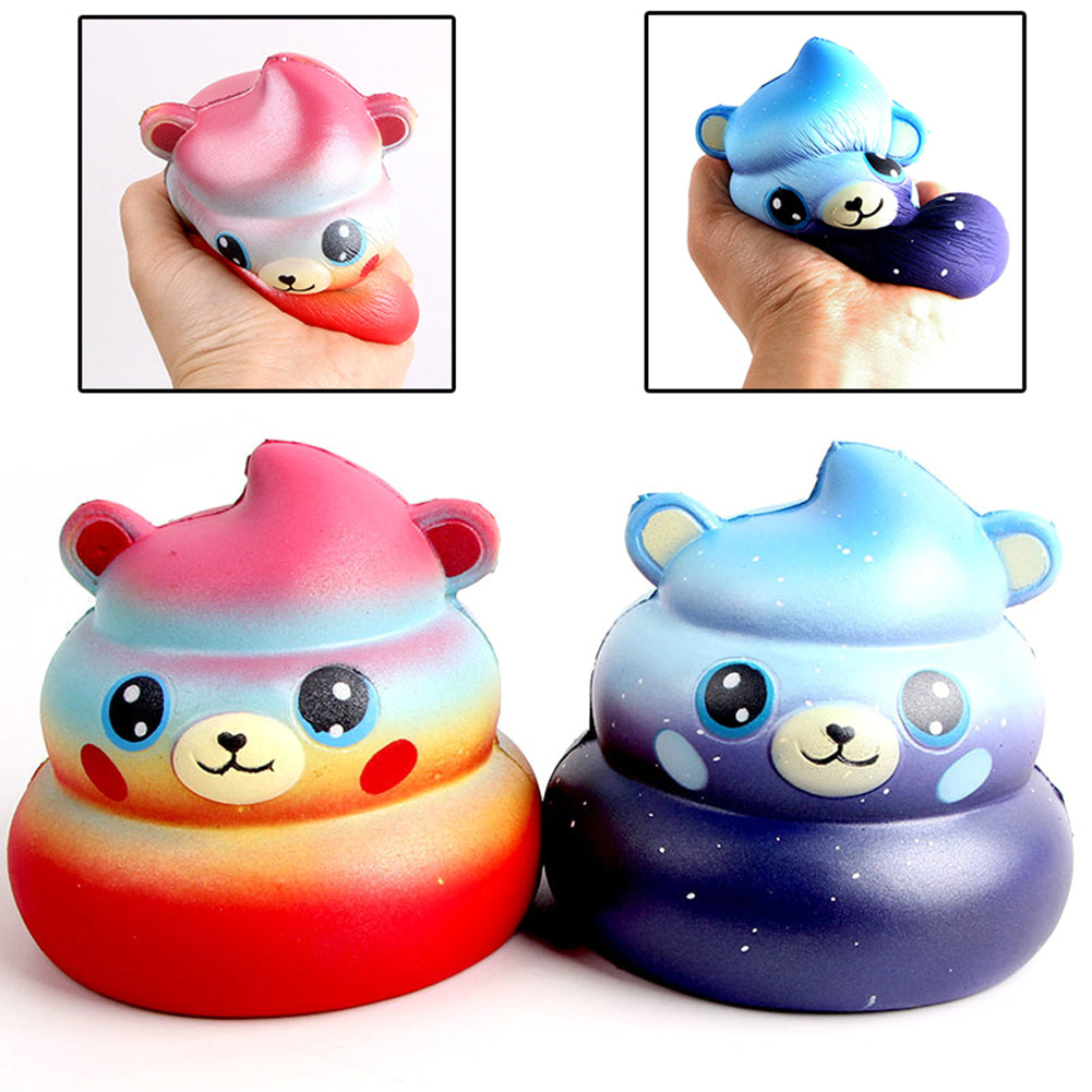 Kids Adults Squishy Slow Rising Soft Cute Poo Bear Squeeze Toys Stress Reliever