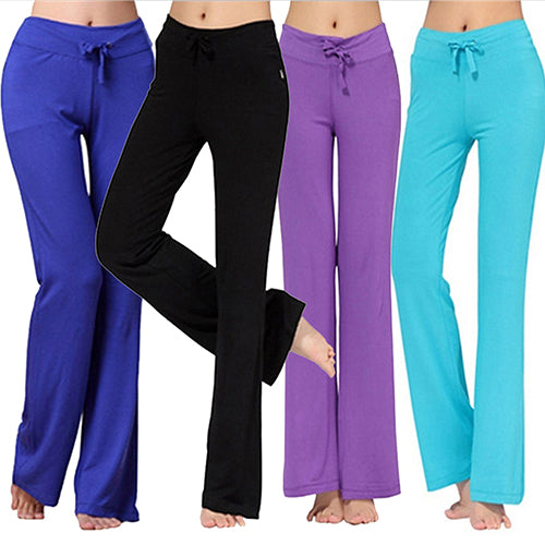 Women's Fashion Modal Comfortable Yoga Gym Sports Square Dance Long Pants