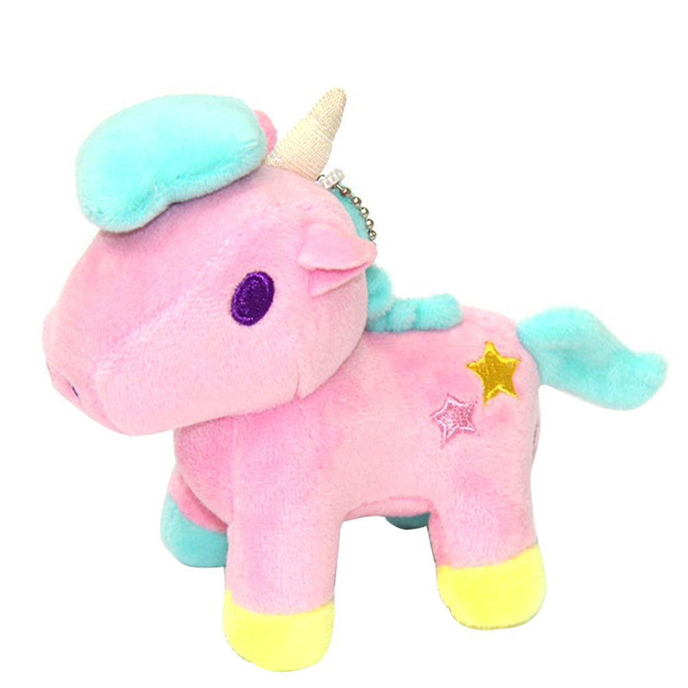 Cute Plush Unicorn Pendant Key Chain Handbag Accessories Stuffed Toy Doll Gift