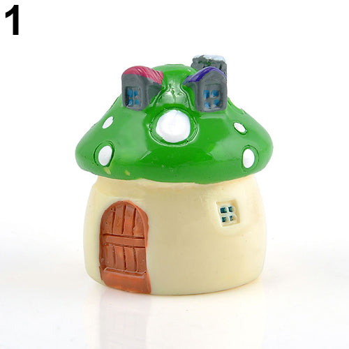 3 Sizes Mushroom Miniature Garden Ornament DIY Craft Pot Fairy Dollhouse Decor