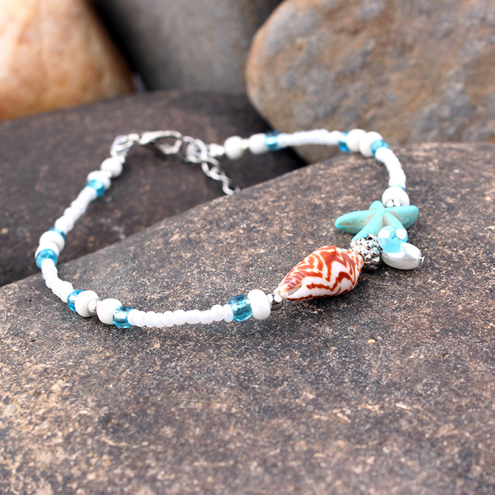 Shell Anklet Beads Starfish Yoga Women Sandal Bracelet Foot Boho Jewelry Gift