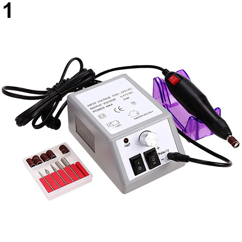 Mini Electric Acrylic Polish Nail Drill File Machine Manicure Pedicure Kit with Bits Manicure
