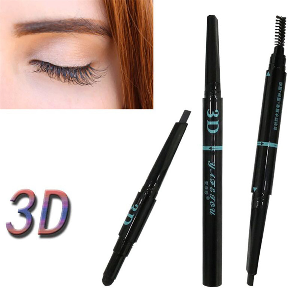 3 in 1 Eyebrow Pencil Brush Powder Women's Beauty Makeup Cosmetic Gift