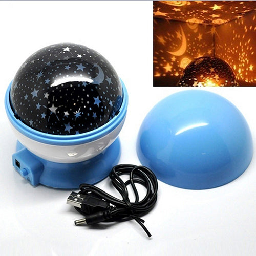 Auto-rotate USB Sky Star LED Night Light Lamp Projector Gift for Children Kids