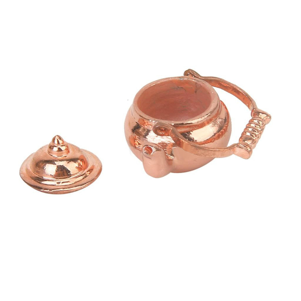 Tea Kettle Pot Play Furniture Toy for 1/12 Dollhouse Miniature Kitchen Accessory