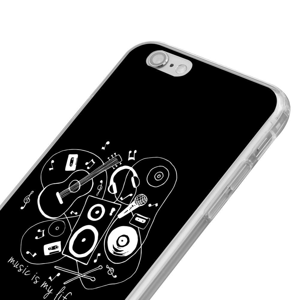 Music Is My Life Phone Case Cover for iPhone SE 6S 6 Plus Samsung Galaxy S4 S5