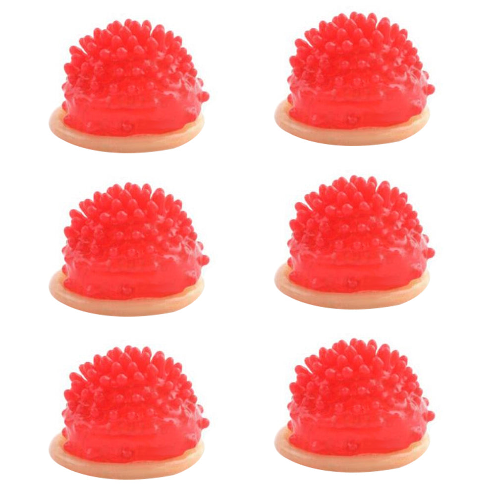 6 Pcs Coral Flower Condoms Adult Sex Life Supplies Ultra-Thin Health Product