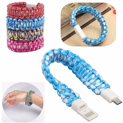 Wristband Bracelet Micro USB Data Sync Charging Cable for Andriod/Smart Phone