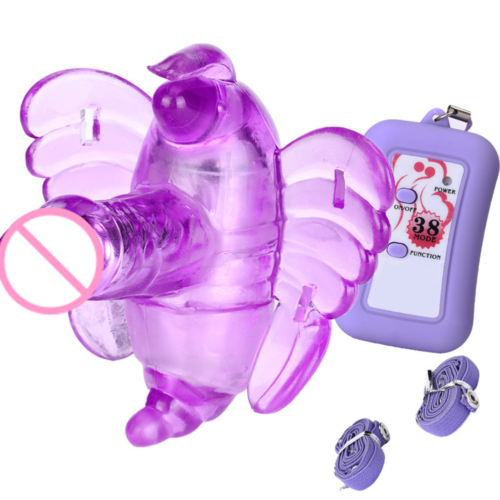 Butterfly Vibrator Strap On G-Spot Massager Wireless Control Vibrating Sex Toy