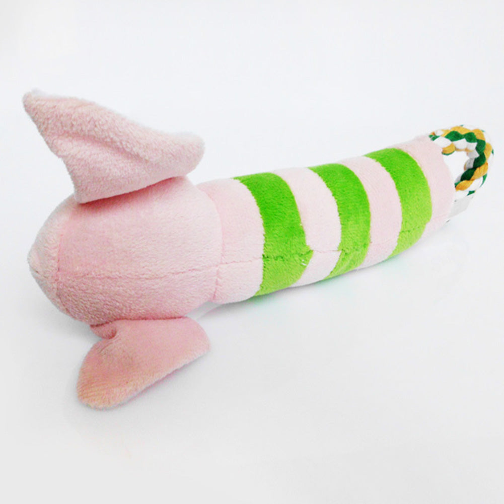 Pet Puppy Cat Dog Chew Bite Toy Elephant Hippo Pattern Teething Plush Toy