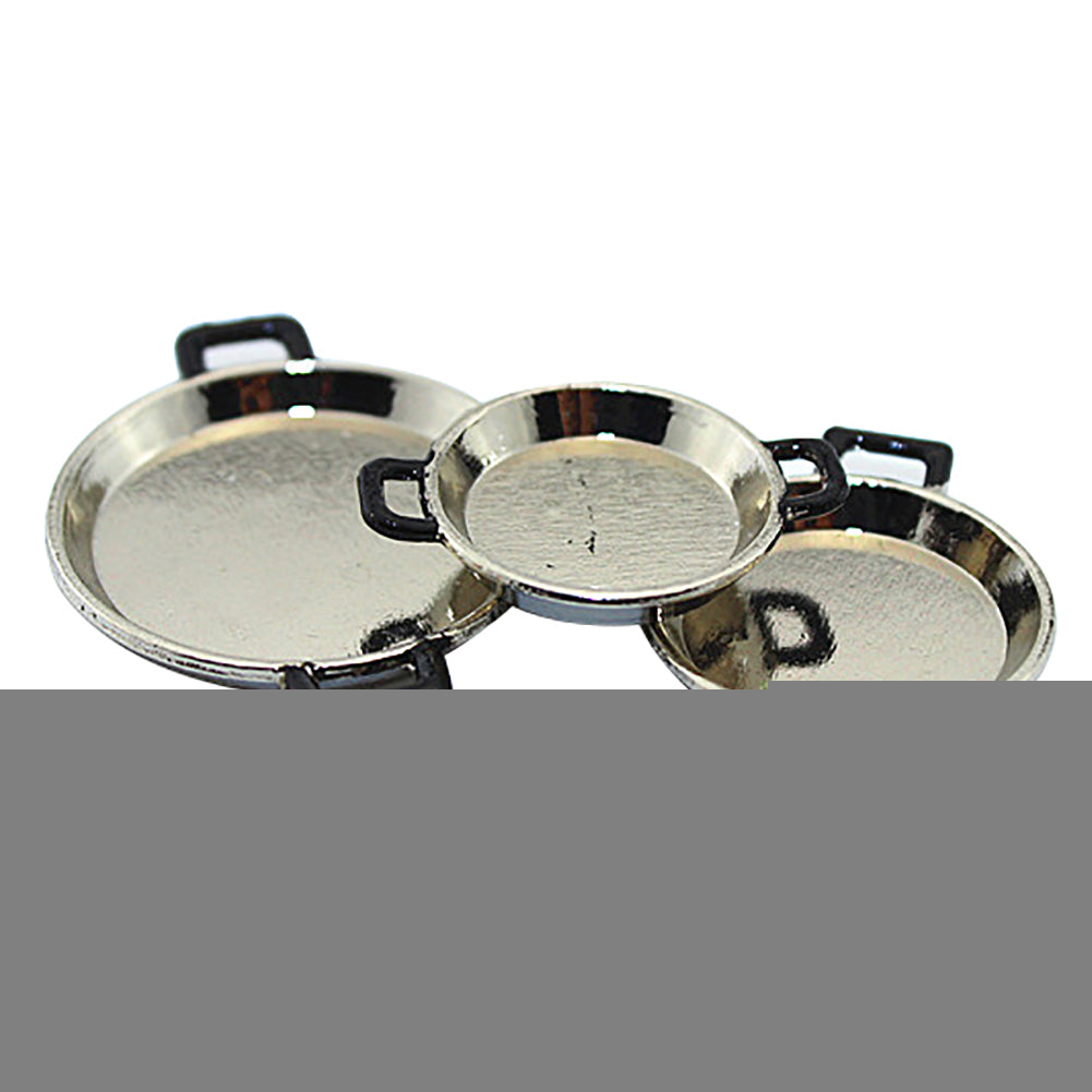 3Pcs Mini Plate 1:6 1:12 Simulation Model Toy Dollhouse Accessories Home Decor