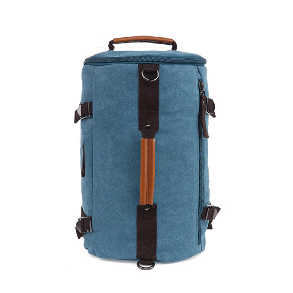 Men Vintage Canvas Backpack Camping Gym Zip Luggage Sports Travel Crossbody Bag