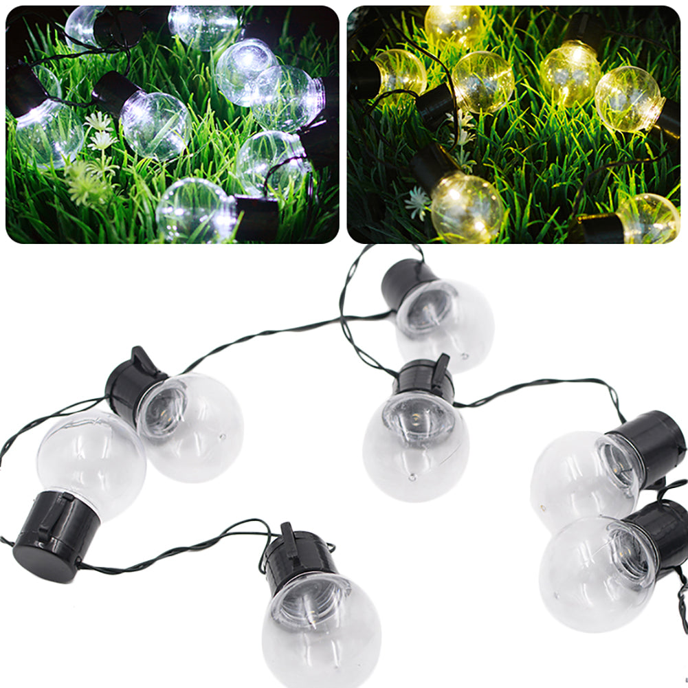 Solar 10-LED Bulb Outdoor Yard Lawn Christmas Decorative Fairy String Light