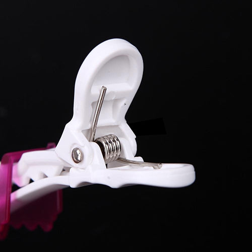 10Pcs Crocodile Shark Clamp Cosmetic Transparent Crystal Section Hair Clip