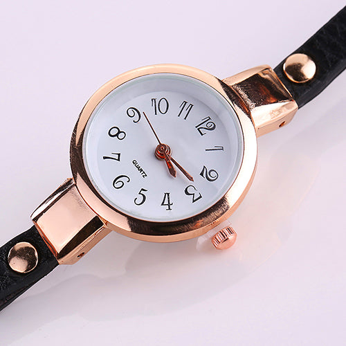 Lady Blue Eye Infinity Multilayer Faux Leather Charm Bracelet Quartz Wrist Watch