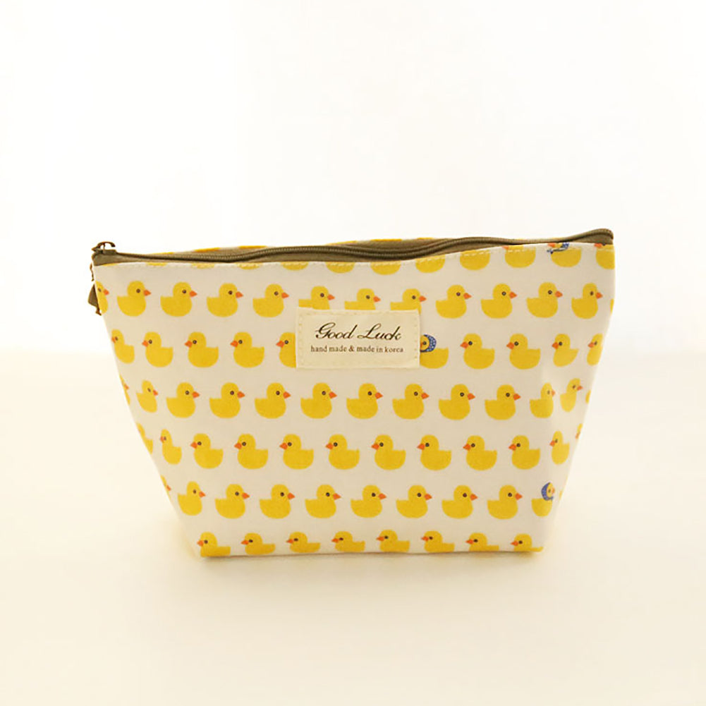 Cartoon Fruit Animals Women Cosmetic Make up Storage Bag Organizer Zipper Pouch