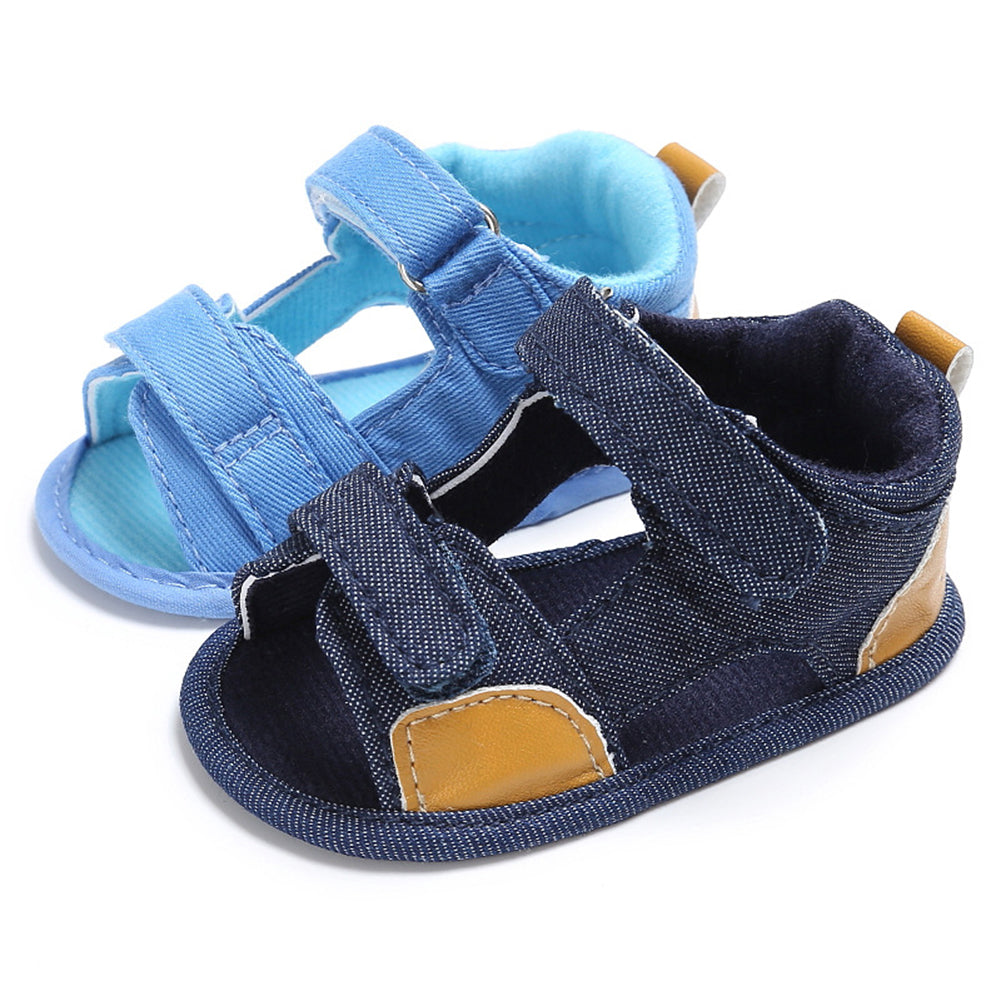 Toddler Baby Boy Denim Soft Sole Prewalker Anti-Skid Shoes Summer Sandals