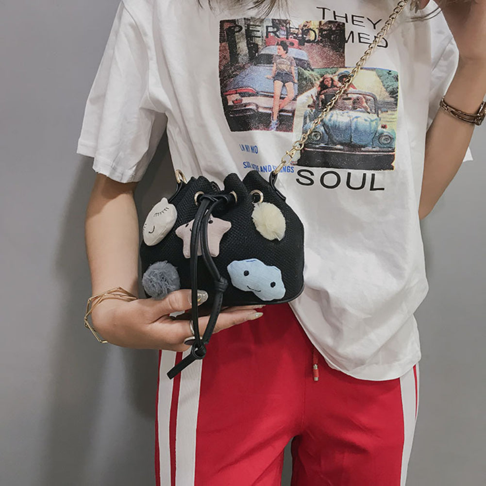 Lovely Pendant Nylon Women Cross Body Shoulder Bag Pouch Shopping Gift