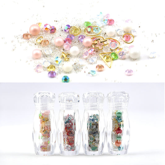 Mini Faux Pearl Rhinestone Stone Nail Art Decoration Salon DIY Manicure Tool