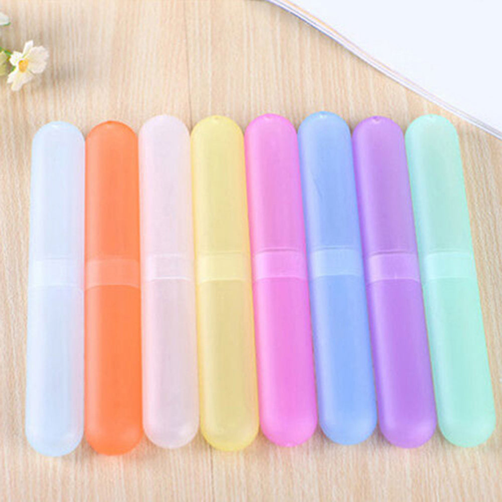 Fashion Travel Hiking Camping Portable Toothbrush Case Storage Holder Cover Box