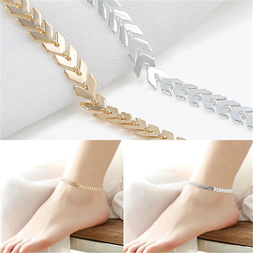 Women Boho Arrows Barefoot Foot Bracelet Jewelry Sandal Beach Anklet Chain